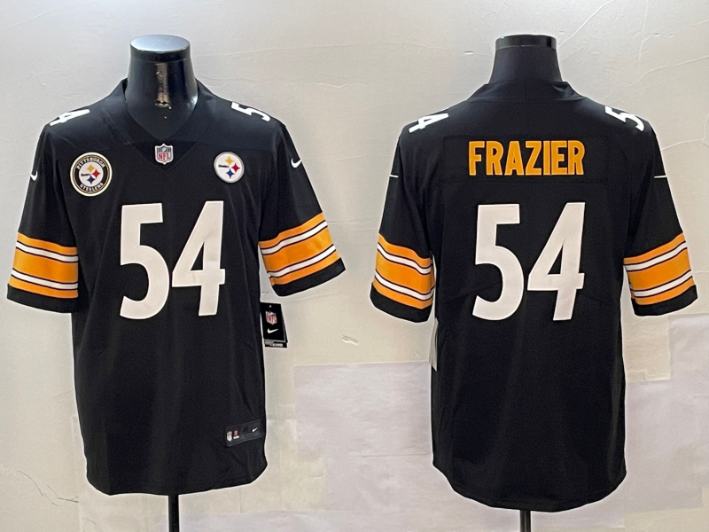 Men Pittsburgh Steelers #54 Frazier Black Nike Limited NFL 2025 Jersey style 02->los angeles dodgers->MLB Jersey
